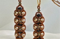 Bright Gold and Bronze Embassy Earrings