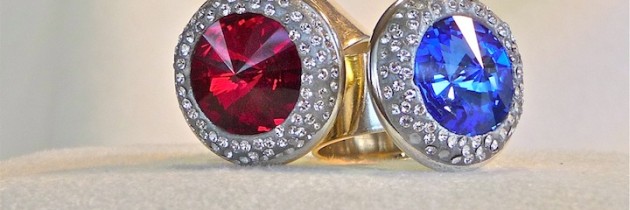 Garnet and Sapphire Rings
