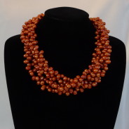 Tangerine Fresh Water Pearl Necklace