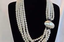 Multi Strand Pearl with Mother of Pearl Clasp