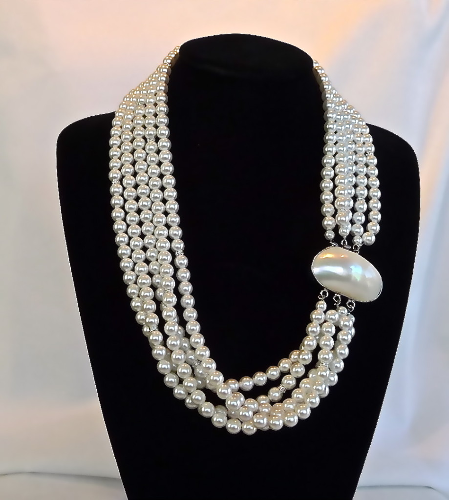Multi Strand Pearl with Mother of Pearl Clasp | Craig Ewing