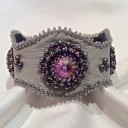 Embroidered Leather Cuff